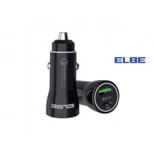 Cargador Coche Carg-2515-qc Dual Usb +tipoc Elbe