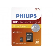 Tarjeta Micro Sd 64gb Clase 10 Philips