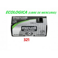 Pila Boton 321 Sr0616 Eco. Maxell 10 Un.